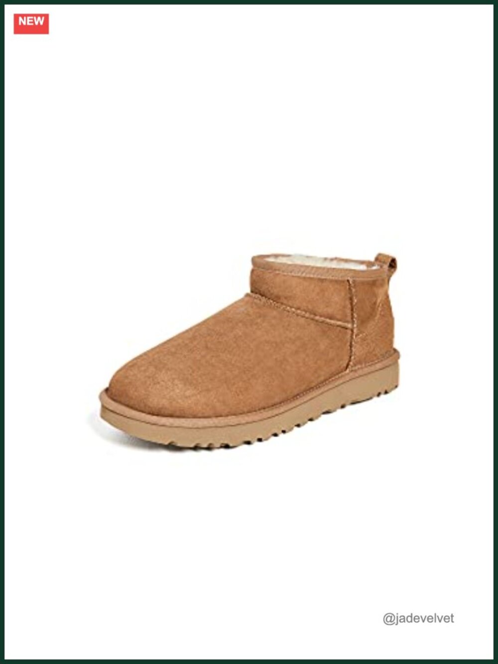 UGG Classic Ultra Mini Ankle Bootie Shearling Suede Round Toe